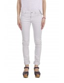 AGLINI Jeans Color Bianco Calce Modello Skinny a Gamba Dritta Modello Sandra